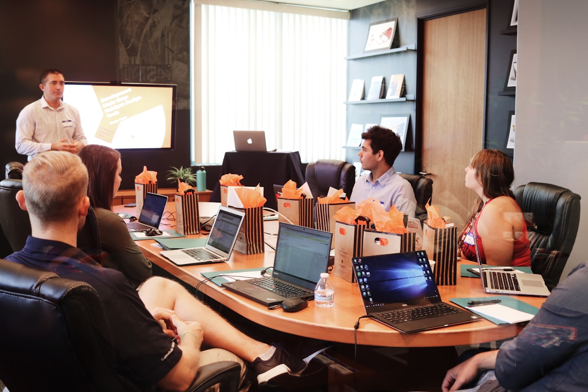 Creative review session with AI-assisted campaign concepts